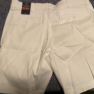 St John’s Bay Men’s White Comfort Stretch Shorts